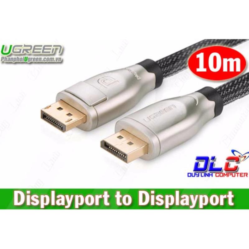 Bảng giá Cáp Displayport 10m chính hãng Ugreen 30124 hỗ trợ 4k*2k (Xám) Phong Vũ