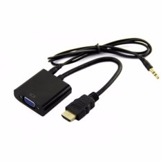 Cáp HDMI ra VGA có kèm theo jack 3.5 (Đen)