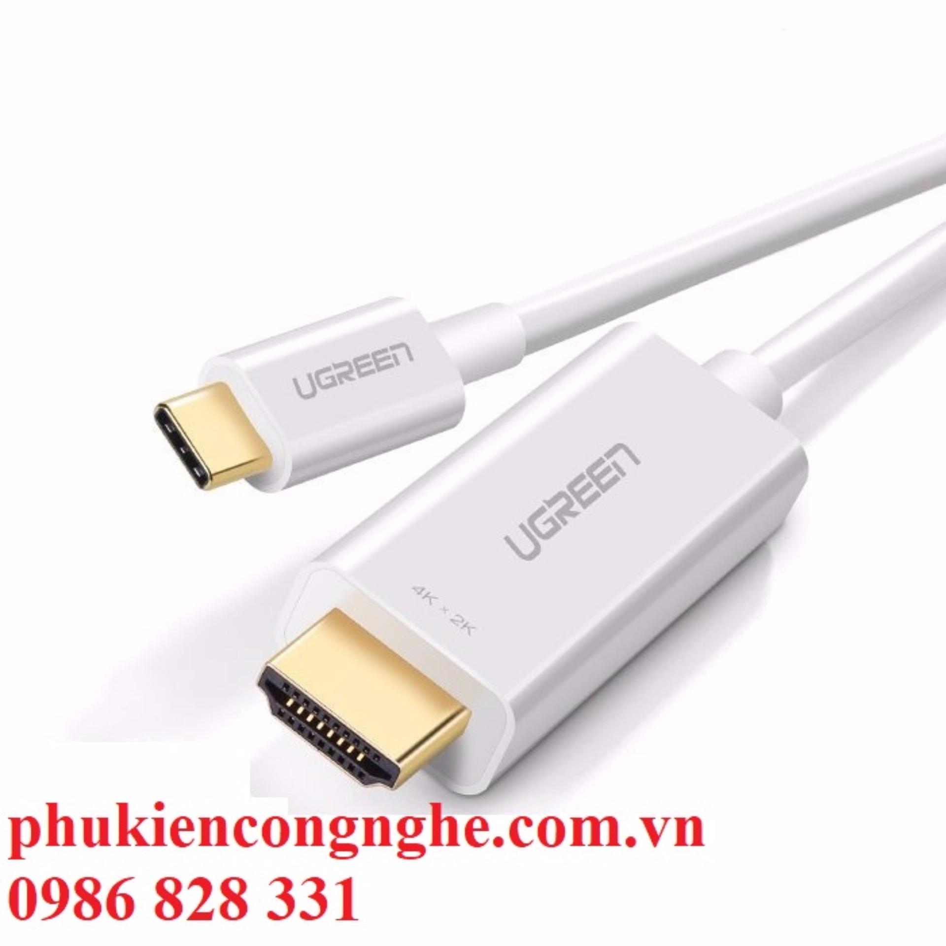 Cáp kết nối USB Type C to HDMI dài 1,5m hỗ trợ 3D, 4K Ugreen 30841