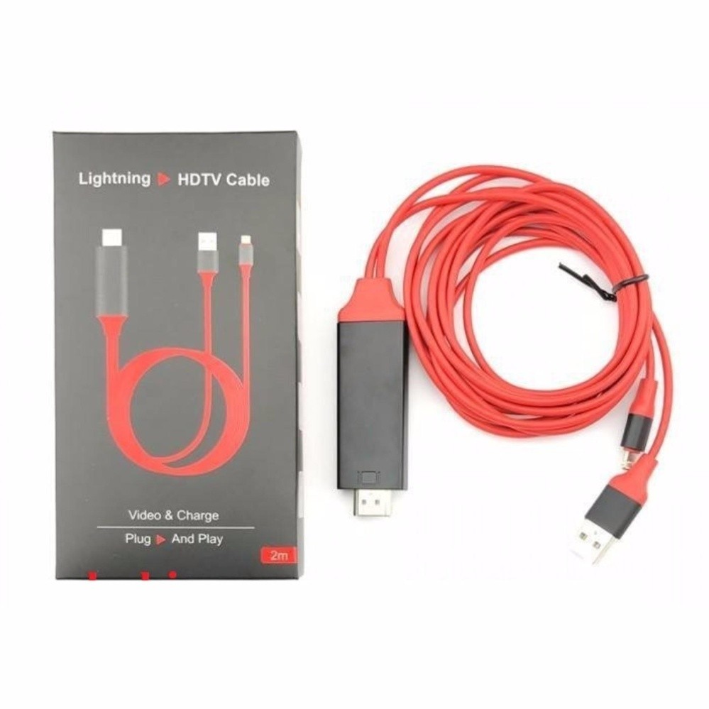 Cáp Lightning to HDMI cho IP5/6/7, ipad, Máy tính bảng kết nối HDMI Tivi, Máy chiếu