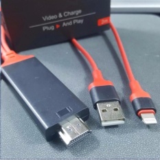 Cáp MHL Lightning to HDMI cho iPhone iPad(Red) new 100% 2018