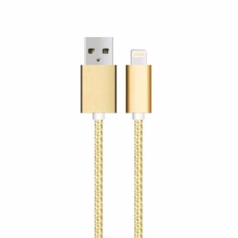 Cáp Sạc cho iPhone và Micro USB (Vàng)  
