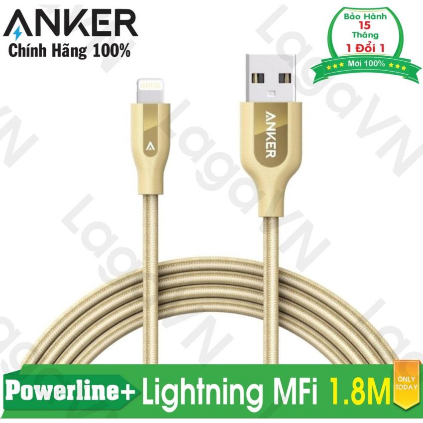 Hình ảnh Cáp siêu bền ANKER Powerline+ Lightning 1.8m (Vàng Gold)