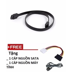 Cáp tín hiệu ổ cứng Sata Tặng cáp nguồn sata,cáp nguồn máy tính