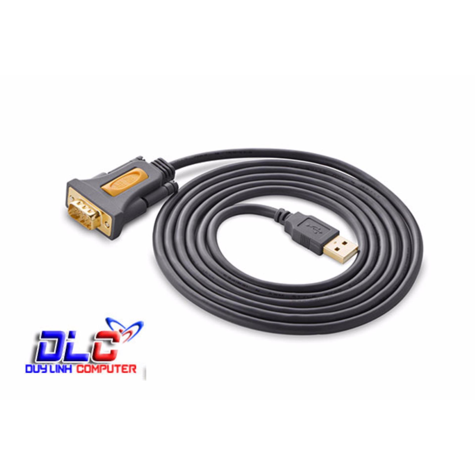 Cáp USB 2.0 to COM DB9 RS232 dài 2M chính hãng UGREEN 20222