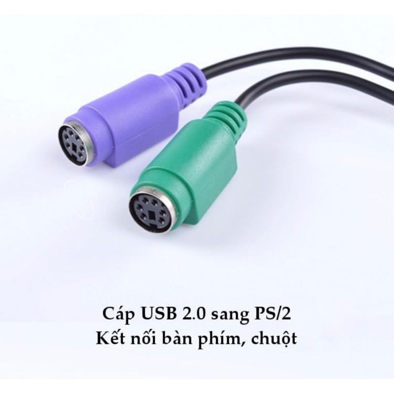 Bảng giá Cáp USB 2.0 sang PS/2 sử dụng cho Bàn phím, chuột ngoài ZTEK ZKU16A Phong Vũ