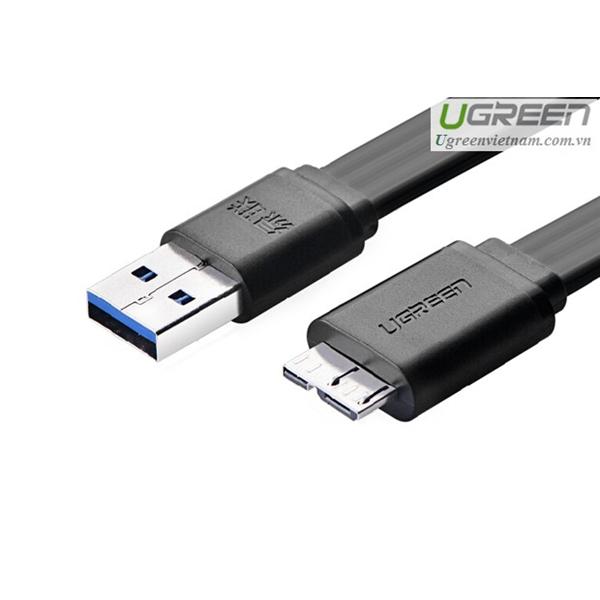 Cáp USB 3.0 cho ổ cứng di động HDD 2,5 ing dài 1m Ugreen 10809