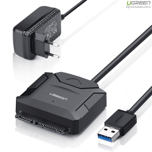 Cáp USB 3.0 to SATA HDD 2,5 và 3,5 Converter Ugreen 20611 cao cấp