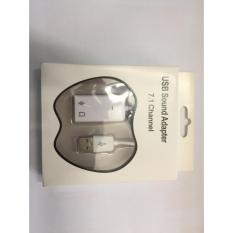 Cáp USB Sound Adapter cho laptop, PC 7.1 Channel (Trắng)