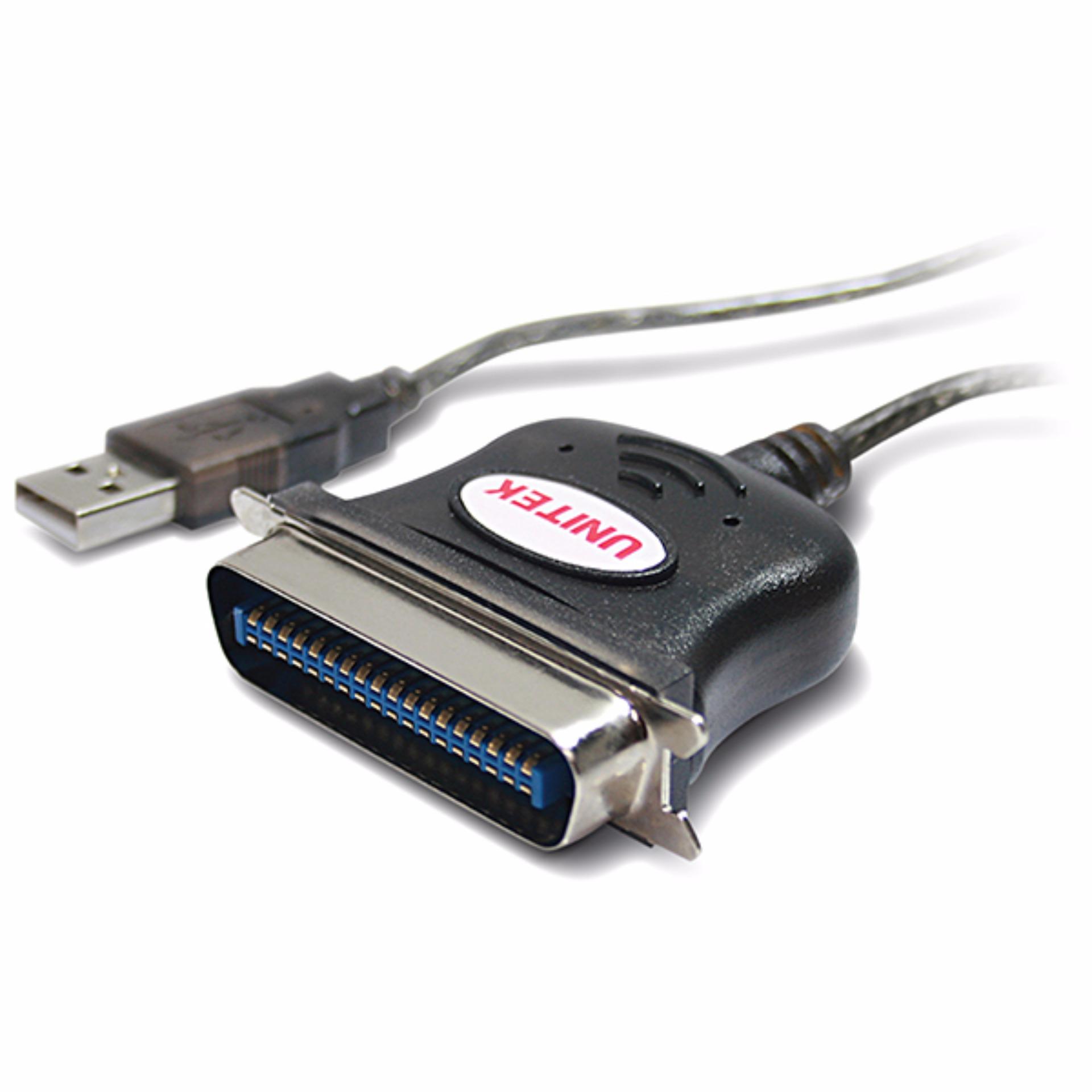 Cáp USB to LPT PARALLEL UNITEK Y120( ĐEN)