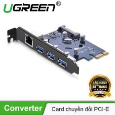Card PCI Express sang 3 cổng USB 3.0 + Lan Gigabit 10/100/1000Mbps UGREEN US230 30775