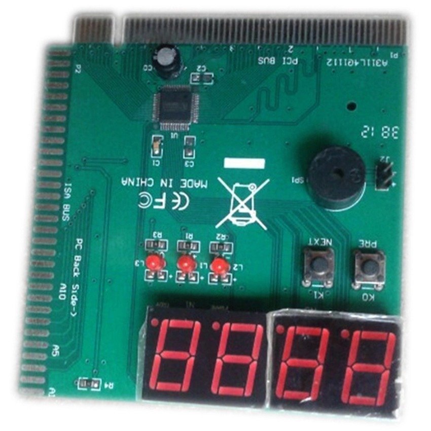 Hình ảnh Card test Mainboard dùng cho main có khe cắm PCI xanh Gia Bách