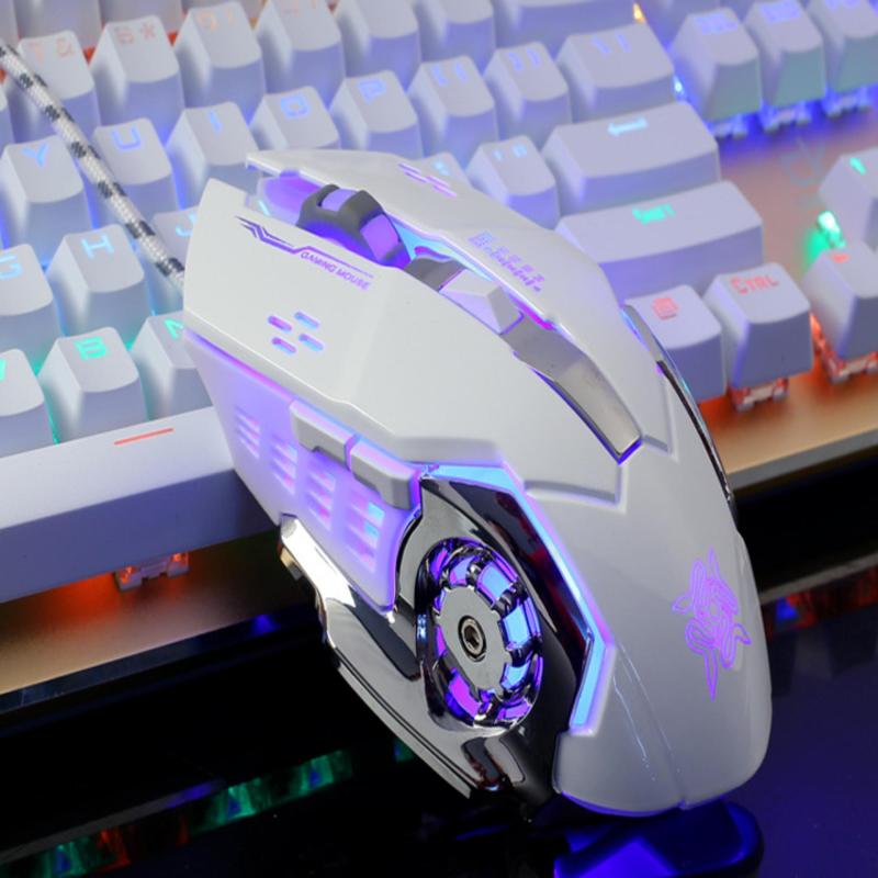 Bảng giá Chuột Game thủ DeTeK GearLord G502 có đèn LED đổi màu cực đẹp (Trắng) Phong Vũ