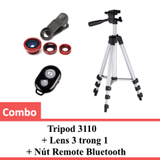 Làm thế nào mua Combo Tripod 3110 + Lens 3 trong 1 + Nút Remote Bluetooth  
