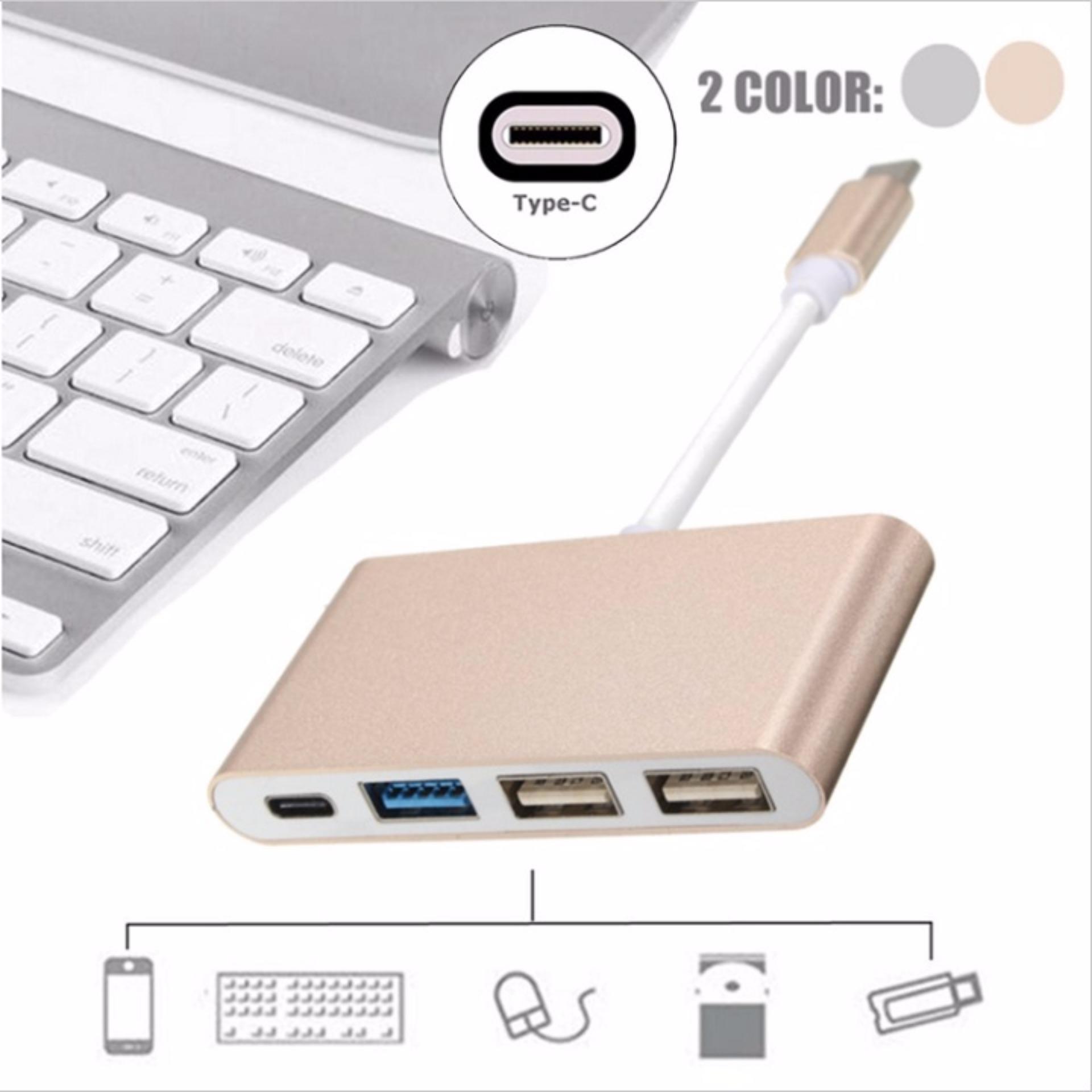 Cổng nối đầu Type-C tới Type-C 4 trong 1 và USB 3.0 USB 2.0 Cổng HUB cho MacBook và các...