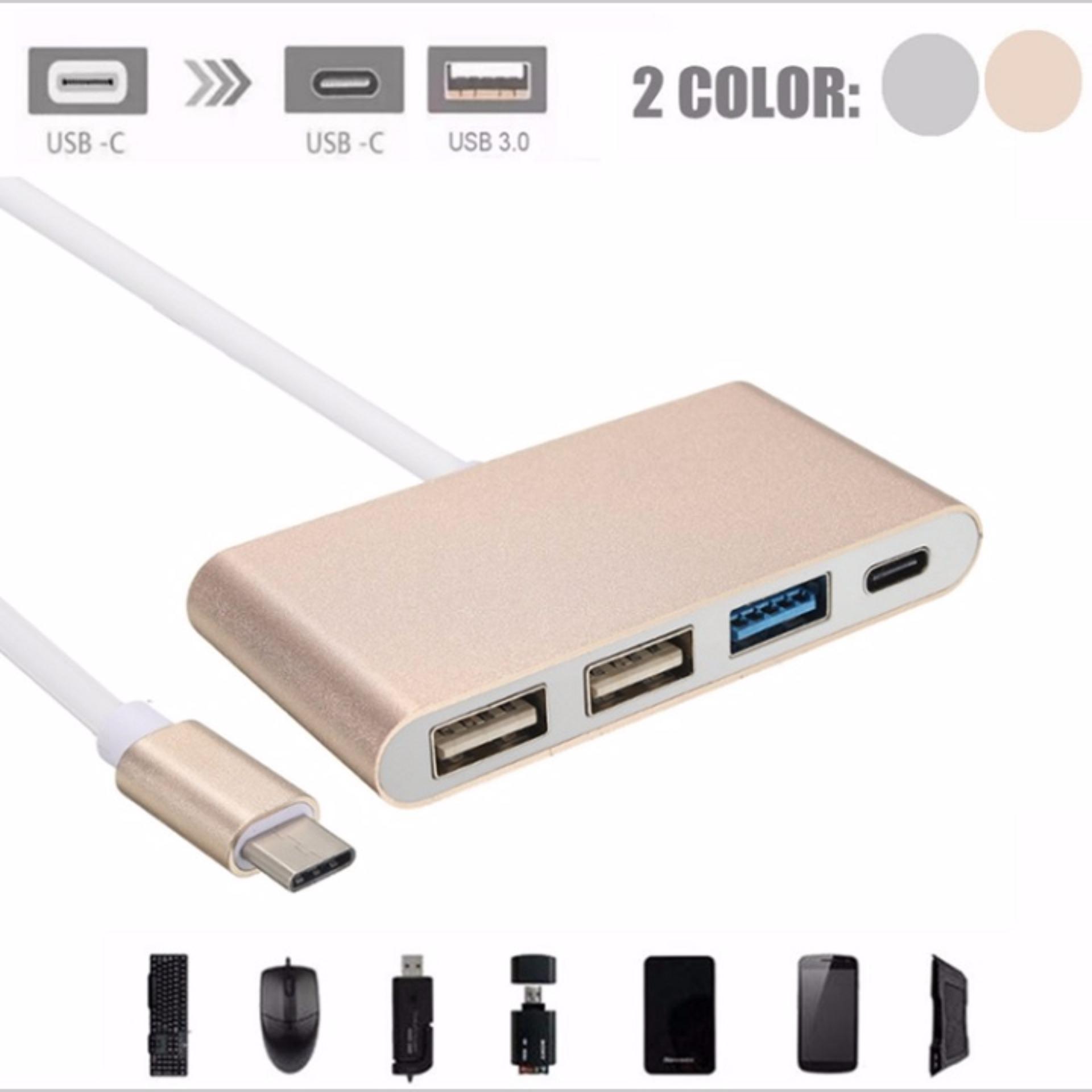 Cổng nối đầu Type-C tới Type-C 4 trong 1 và USB 3.0 USB 2.0 Cổng HUB cho MacBook và các...