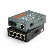 Converter single mode 4 LAN 100mbps