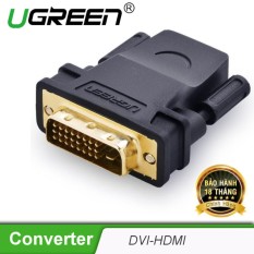 Đầu chuyển đổi DVI-D (24+1) cổng đực sang HDMI cổng cái UGREEN 20124 (màu đen)