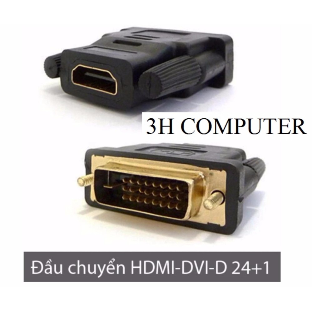 Đầu chuyển đổi DVI-D 24+1 sang HDMI (DVI-D male to HDMI female)