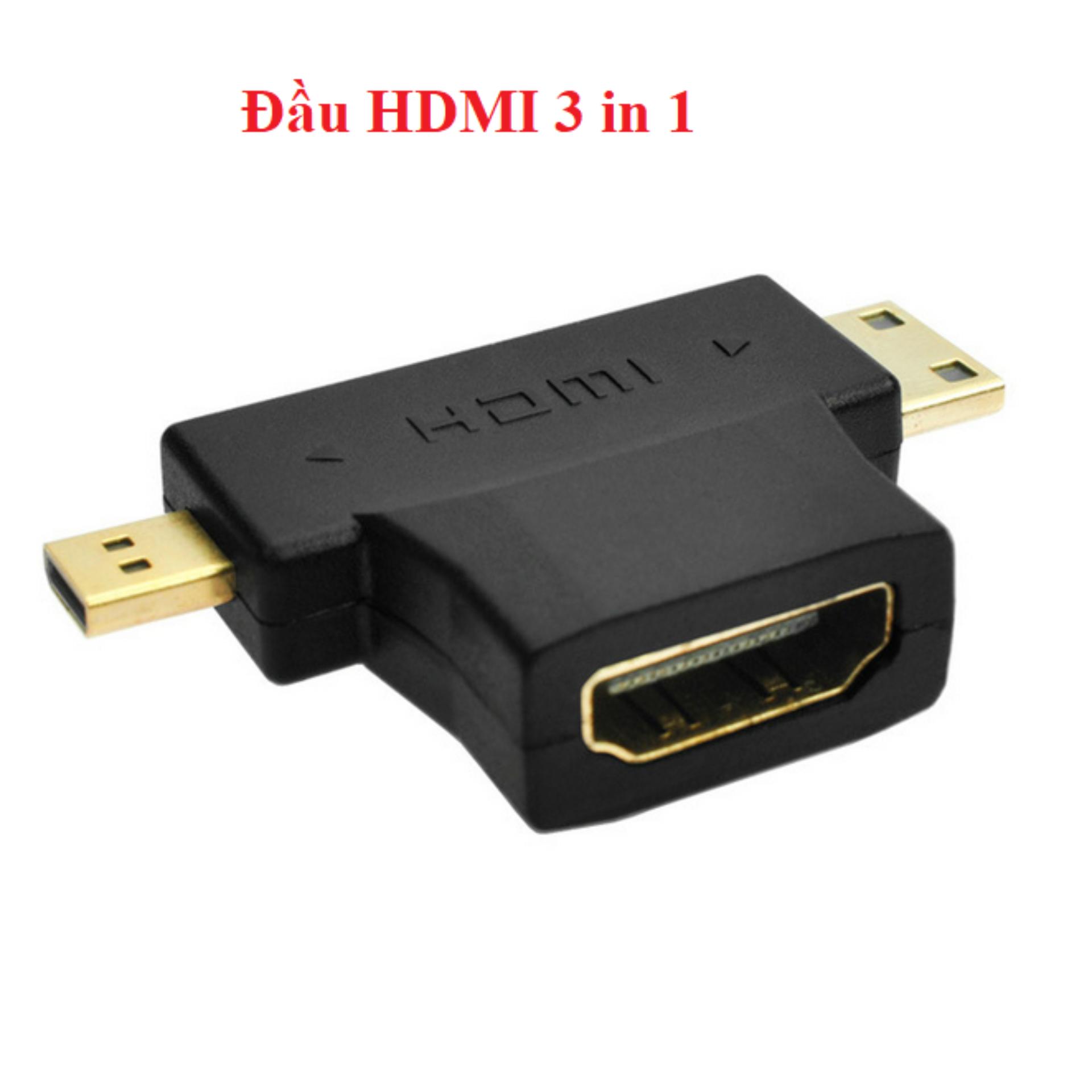 Đầu Chuyển đổi Mini / Micro HDMI to HDMI 3in1
