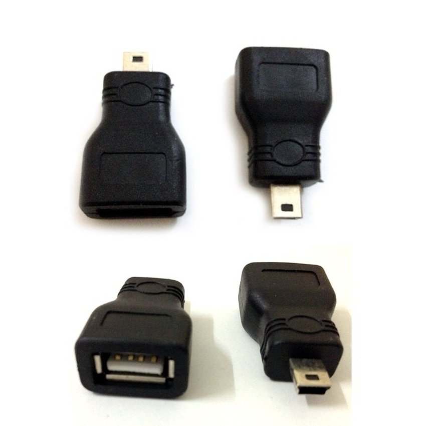 Đầu chuyển đổi Mini USB to USB OTG (Đen)