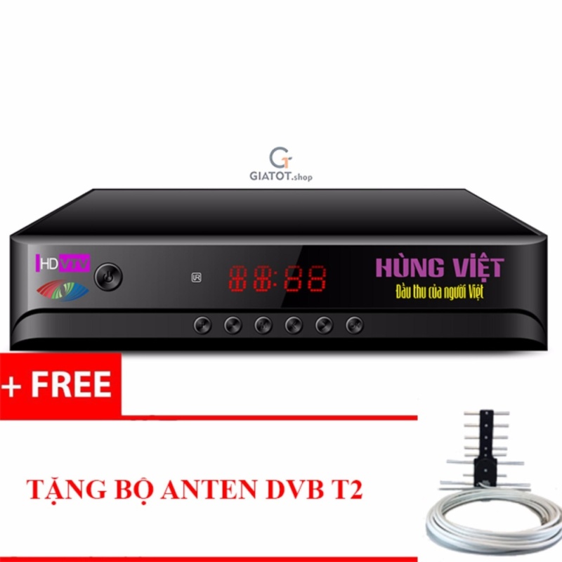 Đầu thu kỹ thuật số DVB-T2 HÙNG VIỆT HD-789s tặng Anten DVB T2