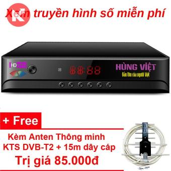 Đầu thu kỹ thuật số Hùng Việt DVB T2 HD789S - Tặng Anten KTS DVB-T2 trị giá 85.000đ  