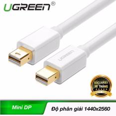 Báo Giá Dây cáp chuyển đổi mini DisplayPort đực sang mini DisplayPort đực dài 2M UGREEN MD111 10429 (trắng)  