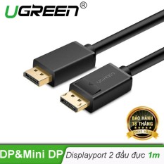 Dây cáp DisplayPort 2 đầu đực tốc độ 21.6Gbps dài 1M UGREEN DP102 10244 – Hãng phân phối chính thức