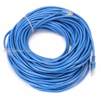 Dây cáp mạng CAT6E LBlink bấm sẵn 2 đầu 40 Mét (Trắng, xanh - Mới 100%)  