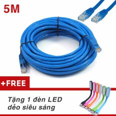 Giá Niêm Yết Dây Cáp mạng internet/ Mạng LAN K&H 2 đầu đúc sẵn 5M loại tốt + Tặng đèn Led  