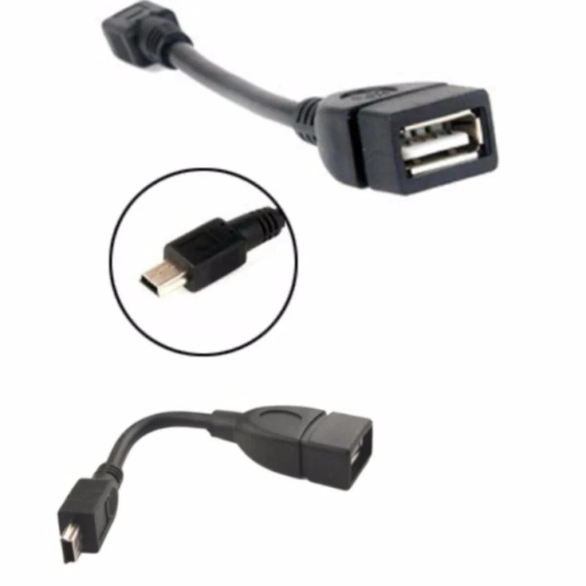 Dây chuyển đổi Mini USB to USB OTG (Đen)