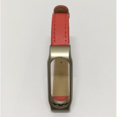 Dây đeo da thay thế cho Xiaomi Miband 2 (Đỏ) + Miếng dán màn hình Xiaomi Miband 2(Red Freesize)
