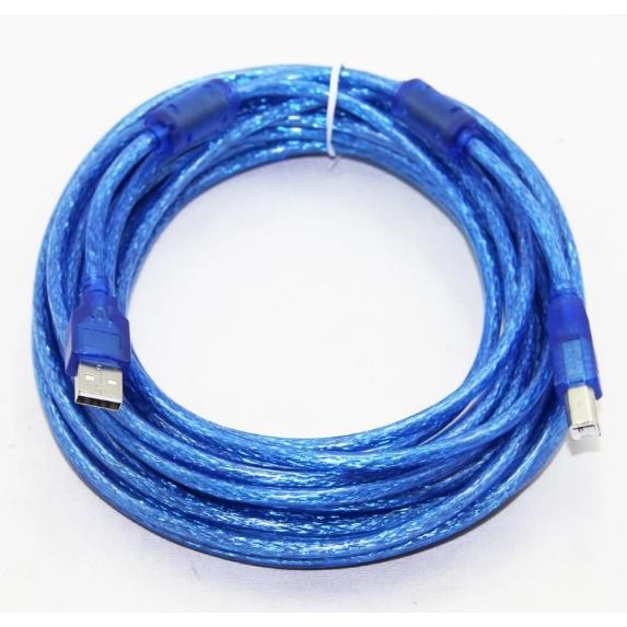 Dây máy in USB 10m chống nhiễu (xanh)