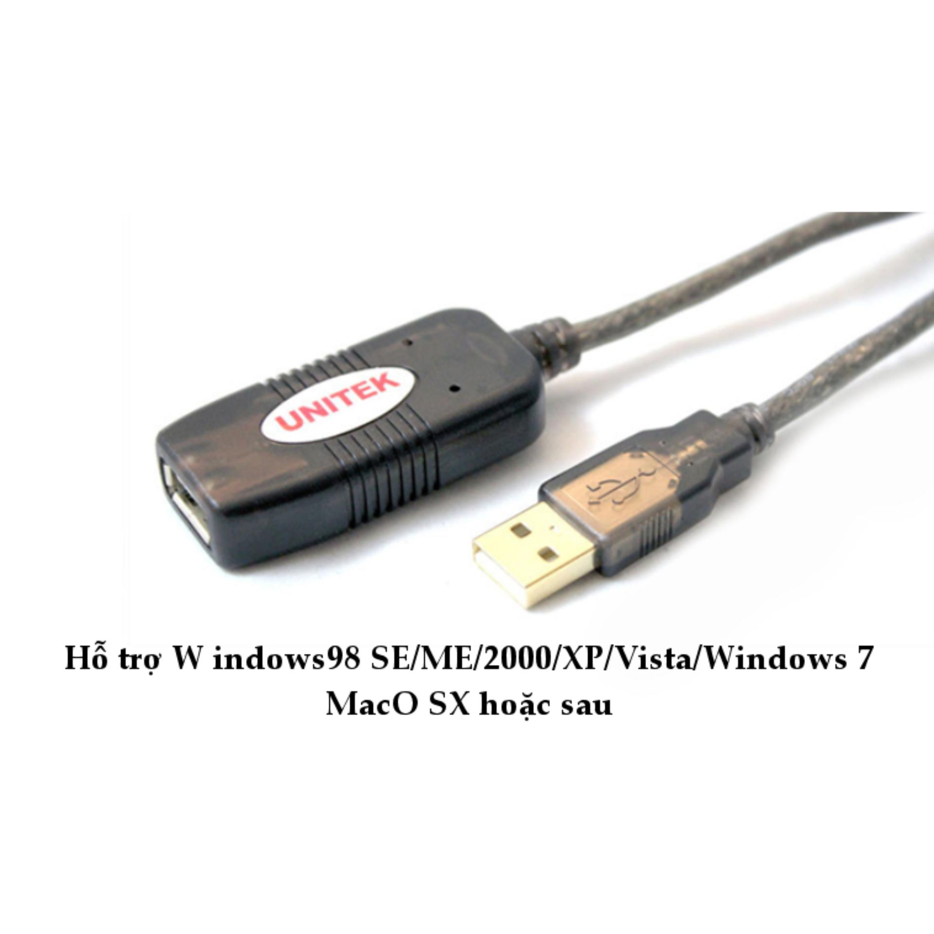 Dây nối dài USB 2.0 có CHIP dài 15m UNITEK U-265 (màu nâu)