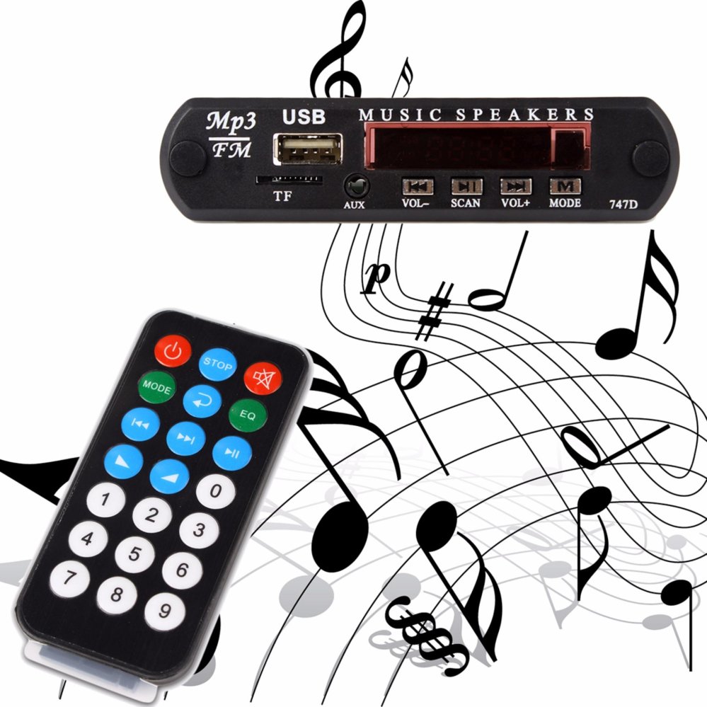 ... DC 5V Micro USB Power Supply TF Radio MP3 Decoder Board 5V AudioModule for Car Remote ...