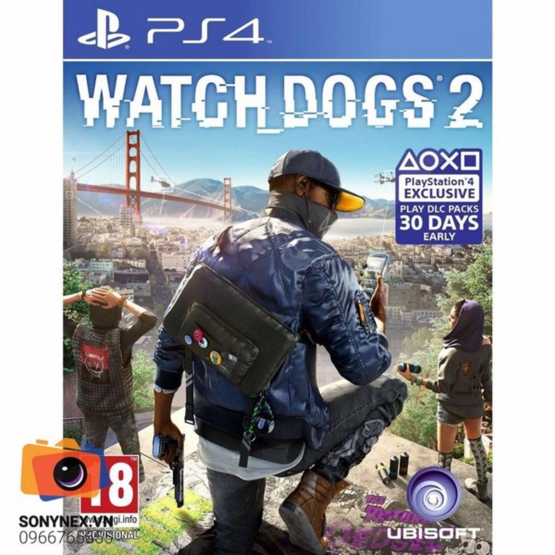 Đĩa game PS4 Watch Dogs 2 - Phiên bản US