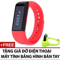 Đồng hồ vòng tay thông minh I5 plus + tặng giá đỡ bàn tay