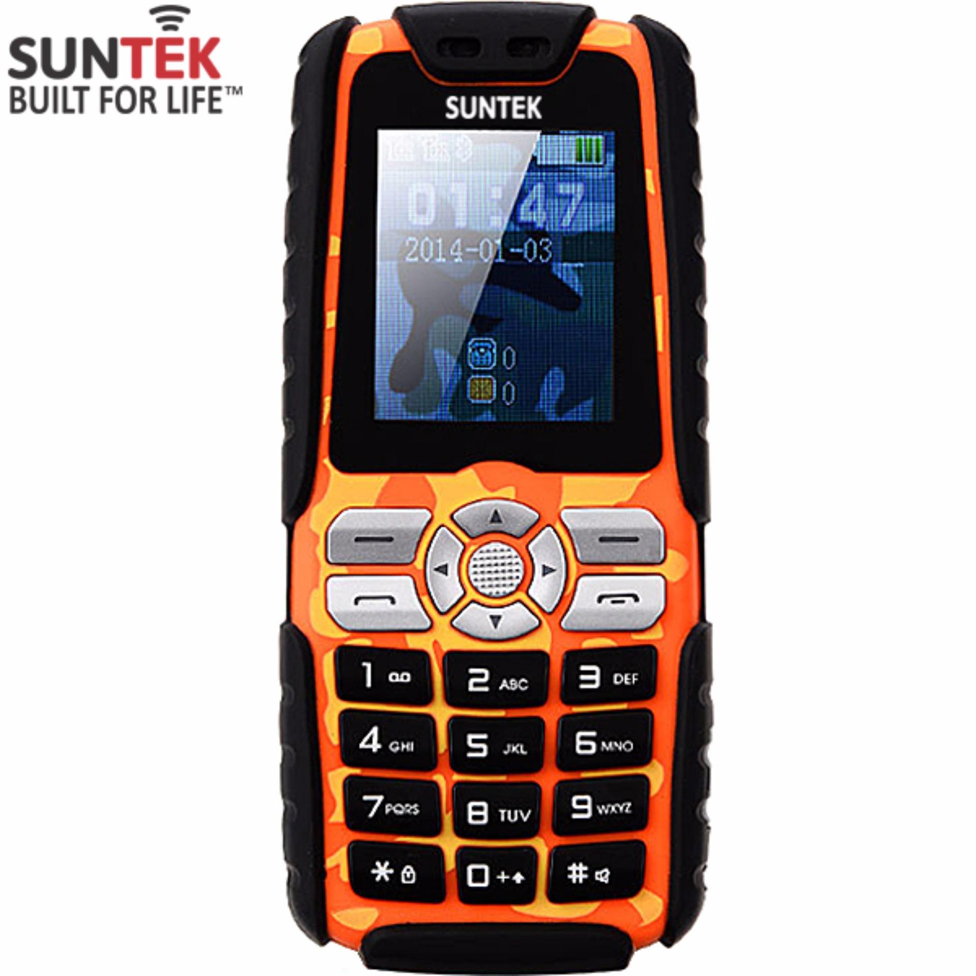 ĐTDĐ Suntek A8 Plus 2 SIM kiêm pin sạc dự phòng 18.000mAh (Cam)-Hàng nhập khẩu