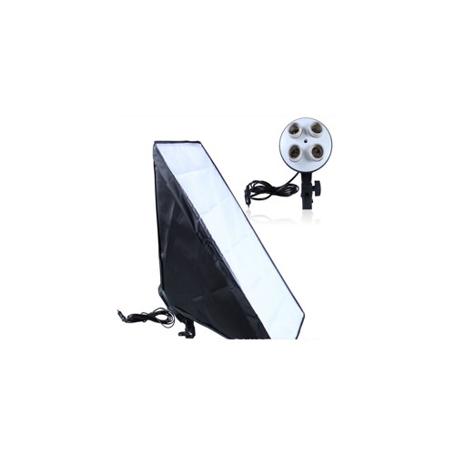 Đui đèn 4 bóng và Softbox 50x70cm