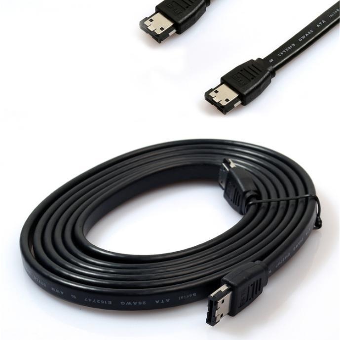 Fashiondeal eSATA 6 Gbps External Shielded Cable - eSATA to eSATA Type I to Type I - intl