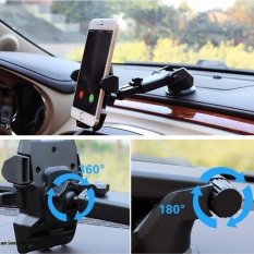 Giá đỡ điện thoại gắn kính xe ô tô, hoặc mặt phẳng, kéo dài ngắn đa năng loại tốt N81 ( Đen )
