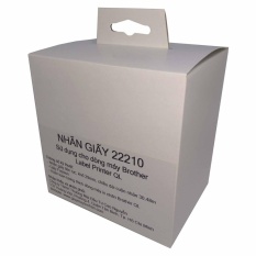 Giấy in Decal 22210 tương thích máy in nhãn Brother QL