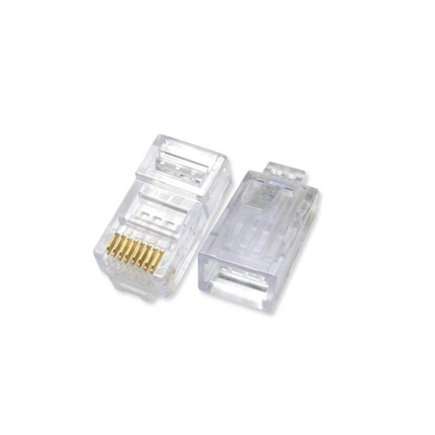 Hộp đầu cáp mạng RJ45 nhựa APX 100 cái (Trắng)