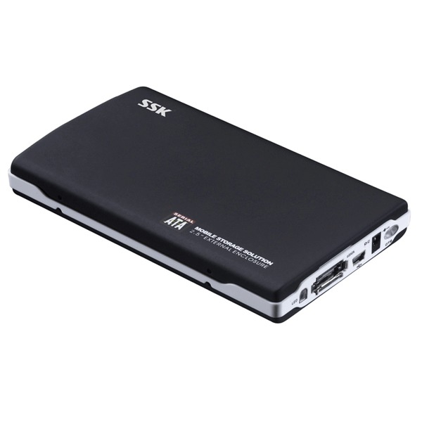 Hộp đựng ổ cứng HDD box 2.5 SATA SSK chuẩn 2.0 (Đen)