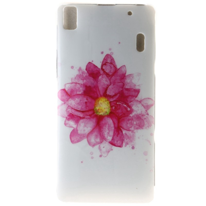 ... Hot Design Red flower TPU Soft Gasbag Back Case Cover For Lenovo K3