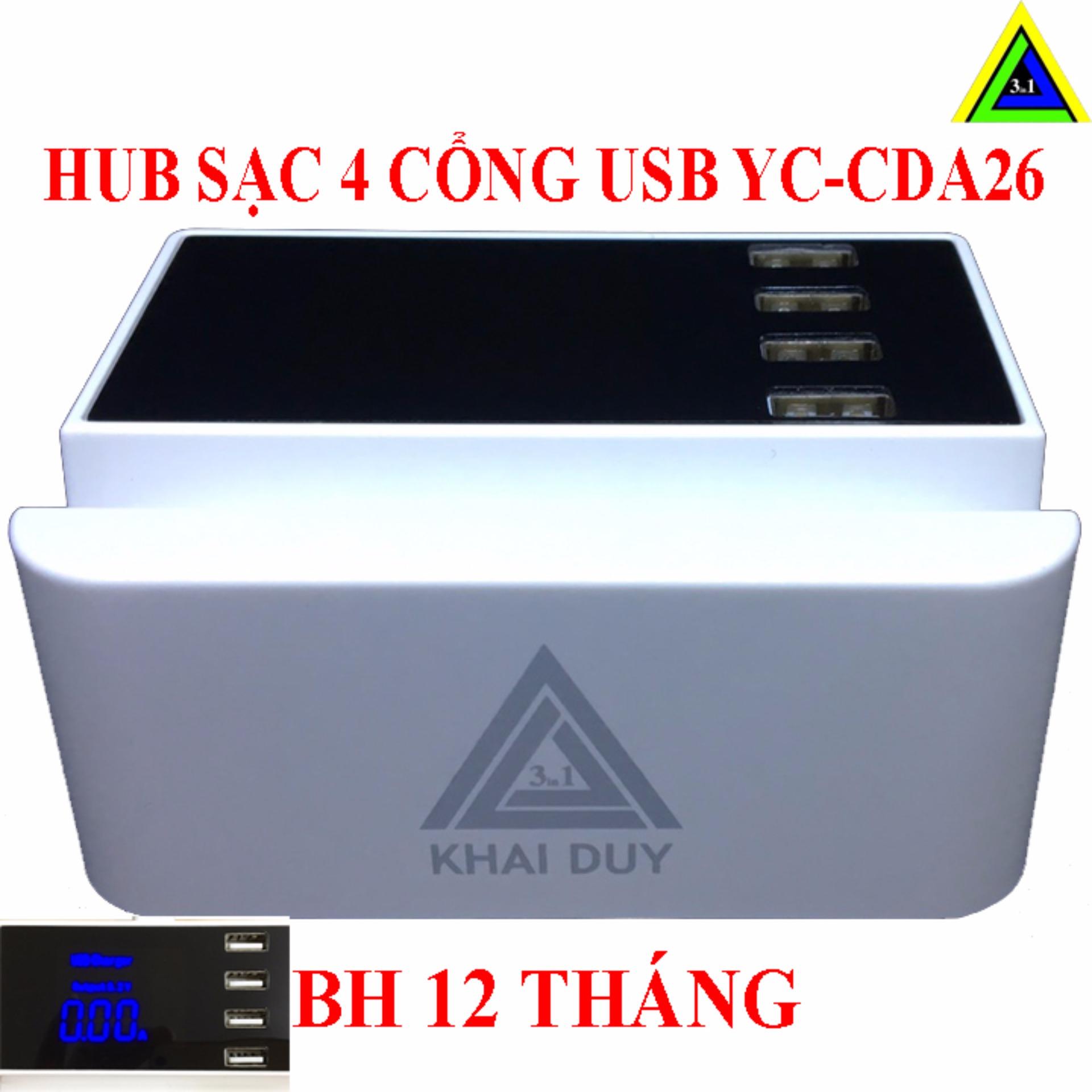 HUB SẠC USB 4 CỔNG YC-CDA26
