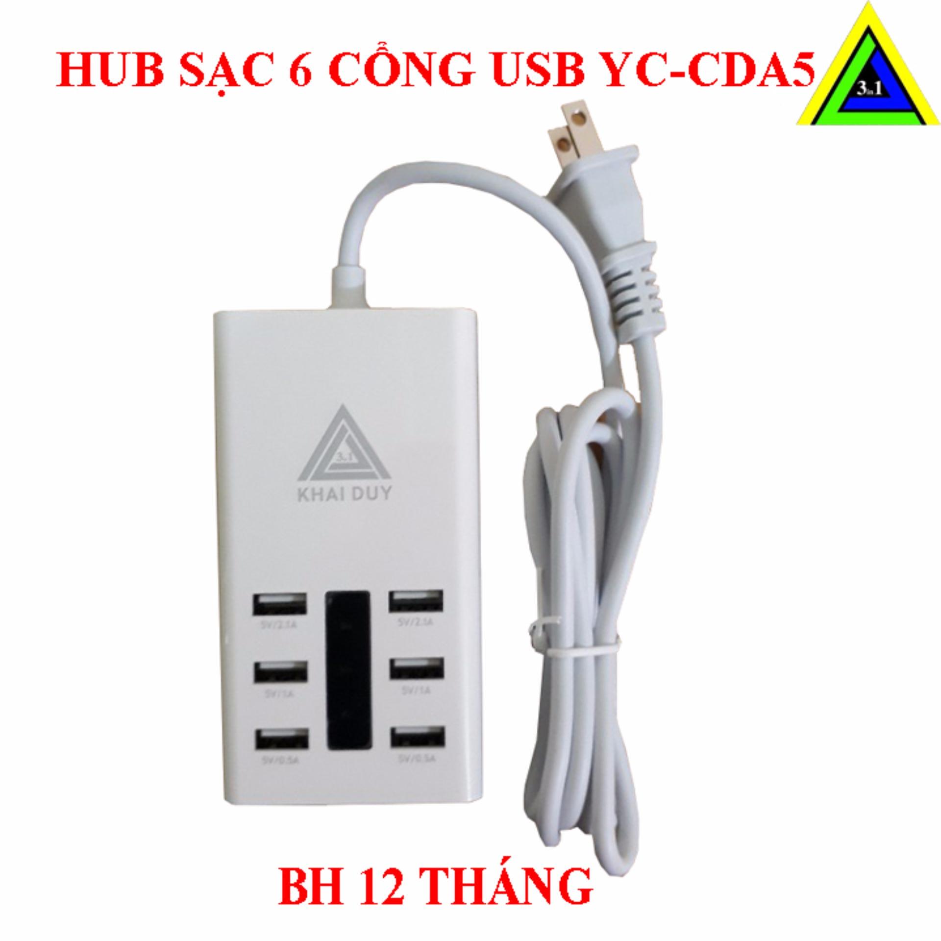 HUB SẠC USB 6 CỔNG YC-CDA5