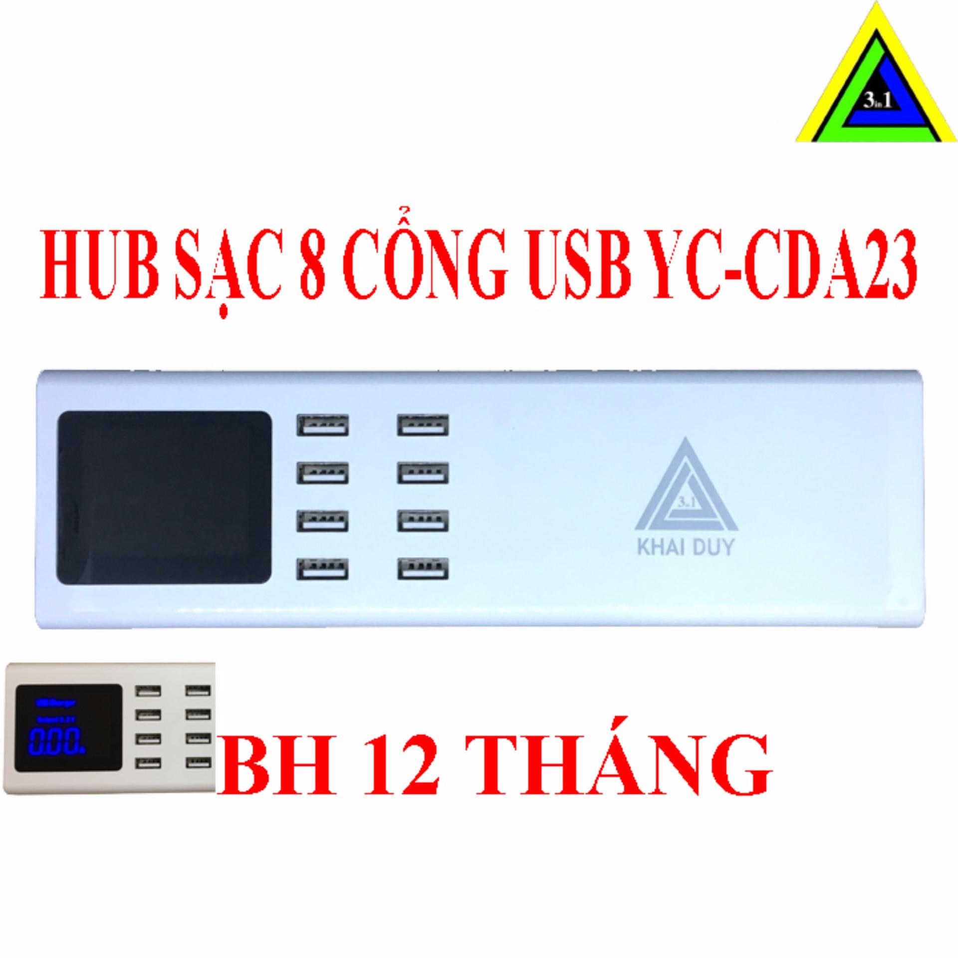 HUB SẠC USB 8 CỔNG YC-CDA23