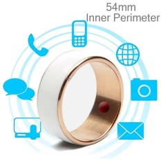 JAKCOM R3F 18K Rose Gold Smart Ring, Waterproof and Dustproof, Health Tracker, Wireless Sharing, Phone Call, Push Message, Inner Perimeter: 54mm(White) – intl